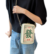 Chinese Mahjong Shape Crossbody Bag - Crazy Fun Store